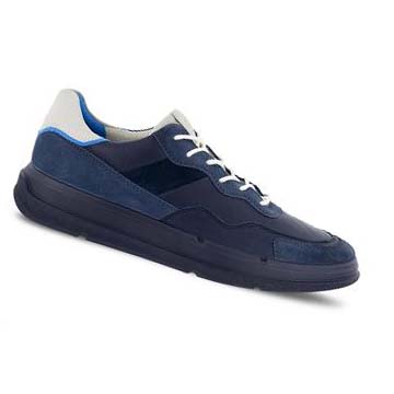 Men's Ecco Soft X Urban Casual Shoes Blue | SG 488LIS